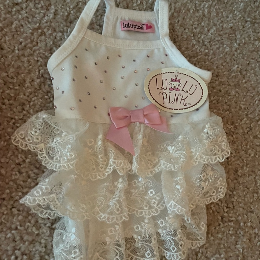 Nwt beautiful Lu Lu pink doggie clothes